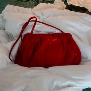 Gorgeous red HOBO leather crossbody